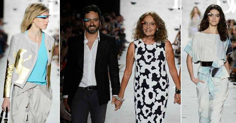 Desfile da estilista Diane Von Furstenberg na Semana de Moda de Nova York, no dia 9 de setembro - Foto-Montagem/Marcio Madeira