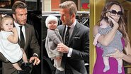 Harper Seven, David Beckham e Victoria - Splash News e The Grosby Group