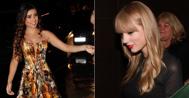 Paula Fernandes e Taylor Swift jantam juntas no Rio - Delson Silva / AgNews