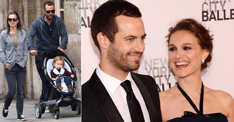 Natalie Portman, Benjamin Millepied e Aleph - Grosby Group/Getty Images