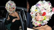 Lady Gaga aparece com flores na cabeça em Londres, na na Inglaterra - Grosby Group