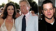 Catherine Zeta-Jones, Michael Douglas e Matt Damon - Reprodução/Getty Images