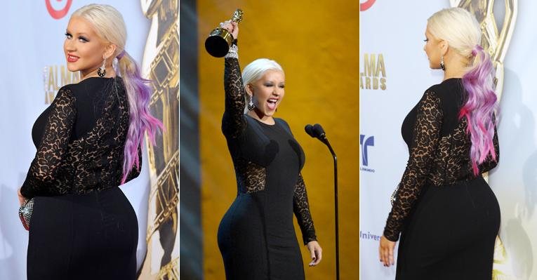 Christina Aguilera exibe suas curvas em premiação - Divulgação / TV Globo