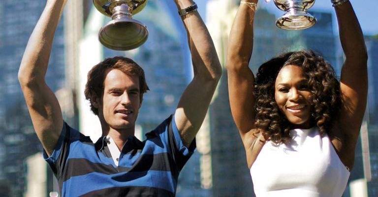 Tenistas festejam título no Central Park - Eric Thayer/Reuters e Shannon Stapleton/Reuters