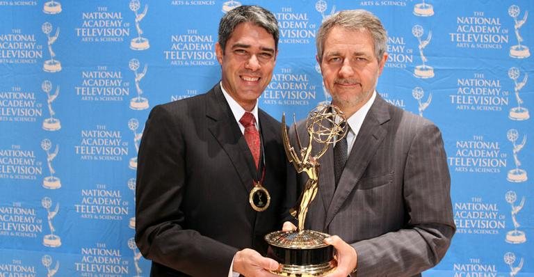 William Bonner e Carlos Henrique Schrode - Divulgação/ TV Globo