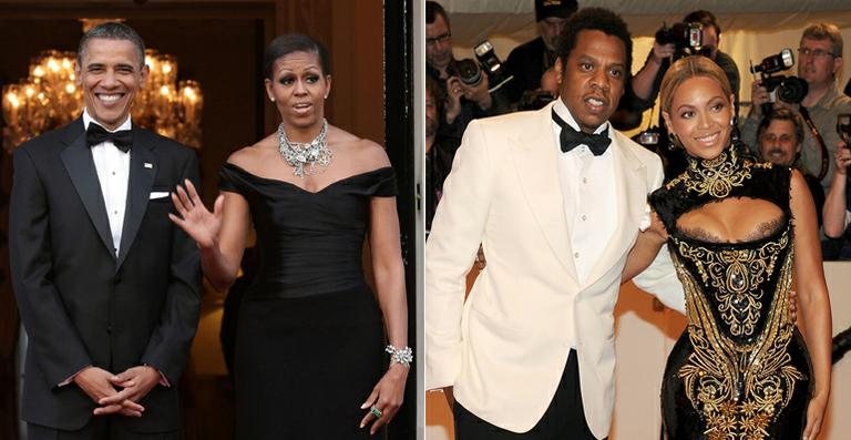 Barack Obama e Michelle; Jay-z e Beyoncé - Getty Images