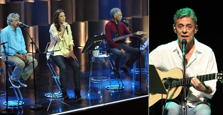 Ivete, Gil & Caetano e Chico Buarque - Divulgação/TV Globo e Raphael Mesquita/FotoRioNews