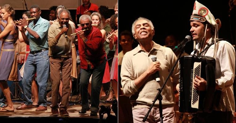 Gilberto Gil se apresenta com flautistas no Rio - Thyago Andrade / Foto Rio News