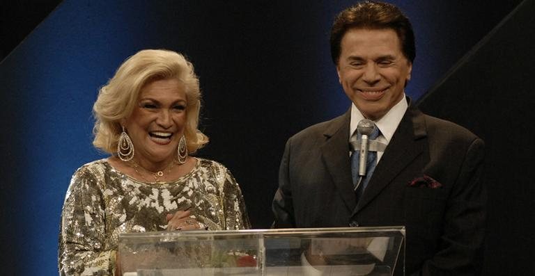 Hebe Camargo e Silvio Santos - Arquivo CARAS