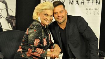 Hebe entrevista Ricky Martin em 2011 - Arquivo CARAS