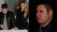 Marrone e a esposa, Natália Portes, prestam a última homenagem a Hebe Camargo - Thais Aline e Danilo Carvalho / AgNews