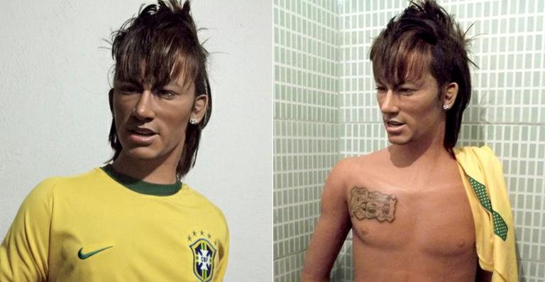 Estátua de cera do jogador de futebol Neymar - Divulgação