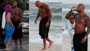 Flo Rida em praia carioca - Gabriel Rangel / AgNews