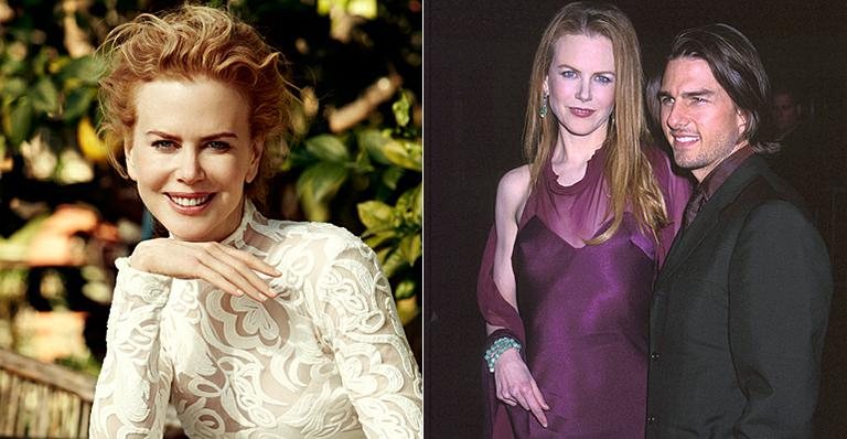 Nicole Kidman atualmente e em 1998, ao lado do ex-marido Tom Cruise - Getty Images