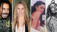 Marcelo Falcão, Shakira, Débora Falabella e Brad Pitt: famosos aderem aos dreadlocks - Foto-montagem