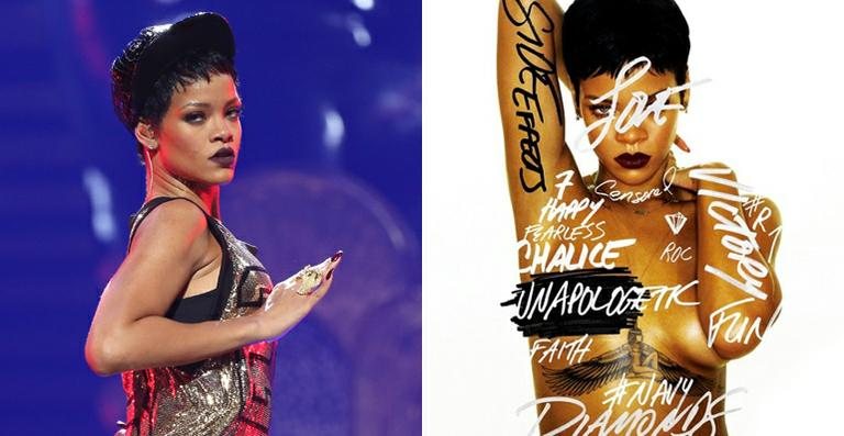 Rihanna divulga a capa de 'Unapologetic' - Getty Images/ Reprodução