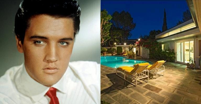 Elvis Presley e a casa onde ele viveu em Los Angeles - Getty Images e Splash News