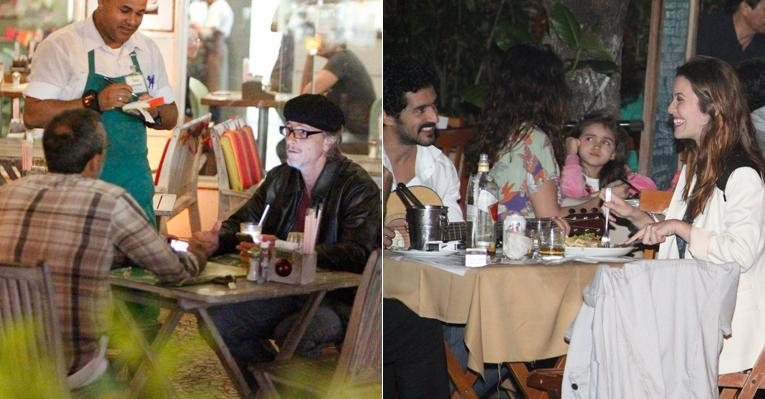 Marcello Novaes e Nathalia Dill curtem jantar com amigos em lugares diferentes - Delson Silva / Agnews