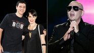 Diogo Boni e Fernanda Pontes no show do rapper PitBull - Roberto Filho / AgNews