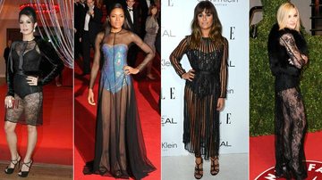 Nanda Costa, Naomie Harris, Lea Michele e Madonna - Fotomontagem