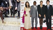 Na gala Golden Foot, Pelé é eleito o Melhor Jogador da História e festeja com sua Márcia
e a princesa Stéphanie, com o filho Louis. Pelé na Calçada dos Campeões. - Tullio M. Puglia e Vittorio Zunino/Getty Images for Golden Foot