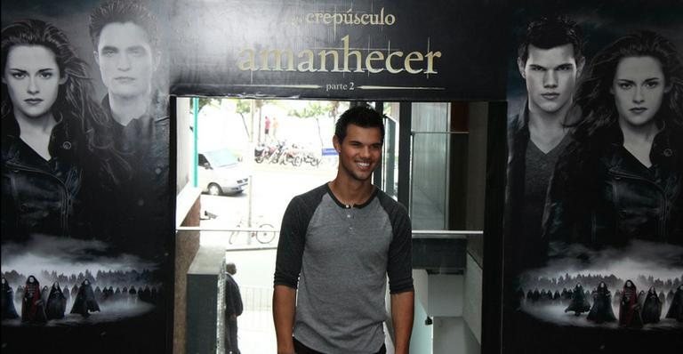 Taylor Lautner divulga ‘A Saga Crepúsculo: Amanhecer – Parte 2’ no Rio de Janeiro - Roberto Filho/AgNews