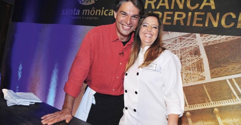 O chef Olivier Anquier dá dicas gastronômicas para arquitetos e é recepcionado por Ana Paula Zagallo, em SP. - -