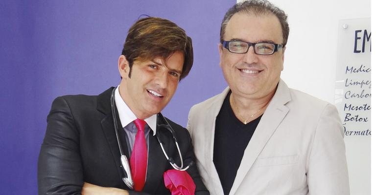 Na Grande SP, o médico Robert Rey grava matéria sobre emagrecimento e recebe o colega Edson Ramuth na atração diária da RedeTV!. - -