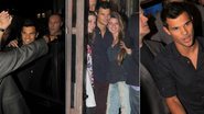 Taylor Lautner é assediado por fãs em restaurante no Rio de Janeiro - Gabriel Reis / AgNews