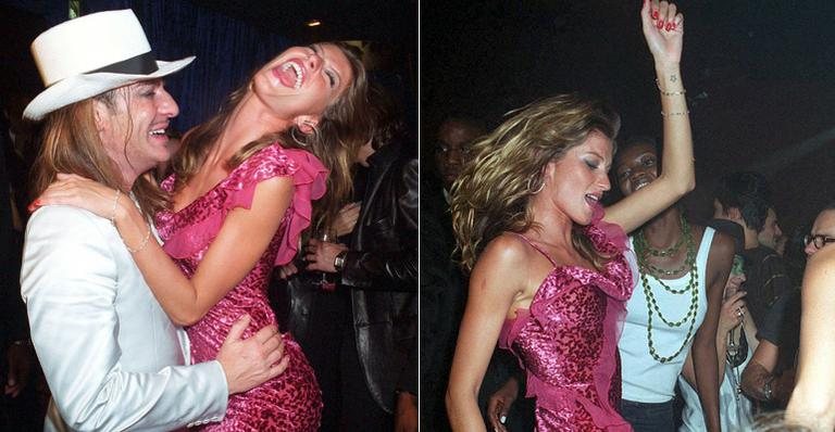 Gisele Bündchen em balada com John Galliano em 2002 - Grosby Group