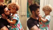 Gusttavo Lima com a sobrinha a afilhada Laura - Reprodução / Twitter