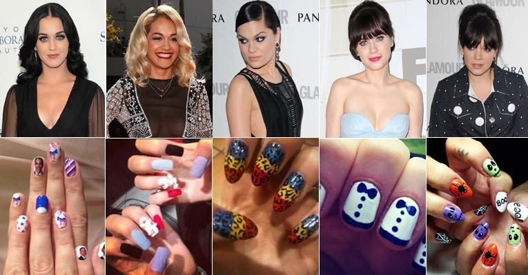 As unhas divertidas das famosas - Getty Images/ Reprodução