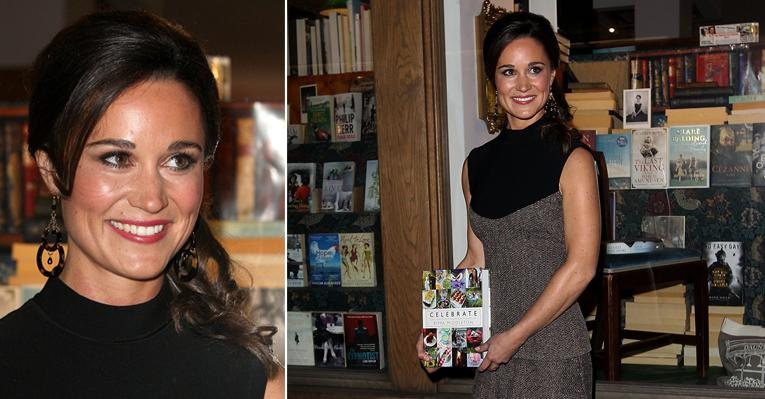 Pippa Middleton no lançamento de seu livro, Celebrate - Getty Images