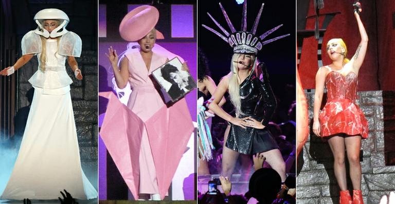 Os looks de Lady Gaga usados na Born This Way Ball Tour - Splash News