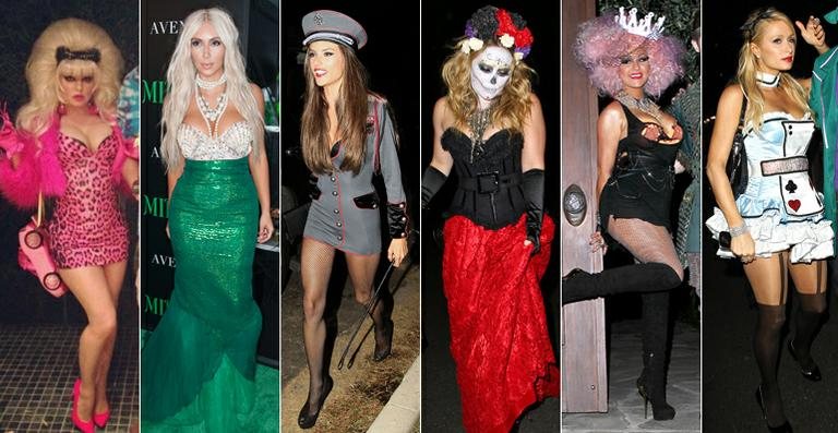 Fantasias dos famosos para o Halloween - Fotomontagem