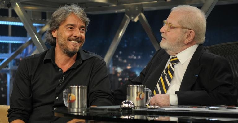 Alexandre Borges e Jô Soares - TV Globo / Ricardo Martins