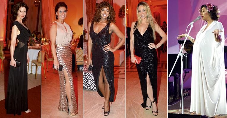 Ingra Liberato, Giovanna Antonelli, Cris Vianna e Danielle Winits veem show e desfile da celebração de Rudi Werner. - Paulo Mumia