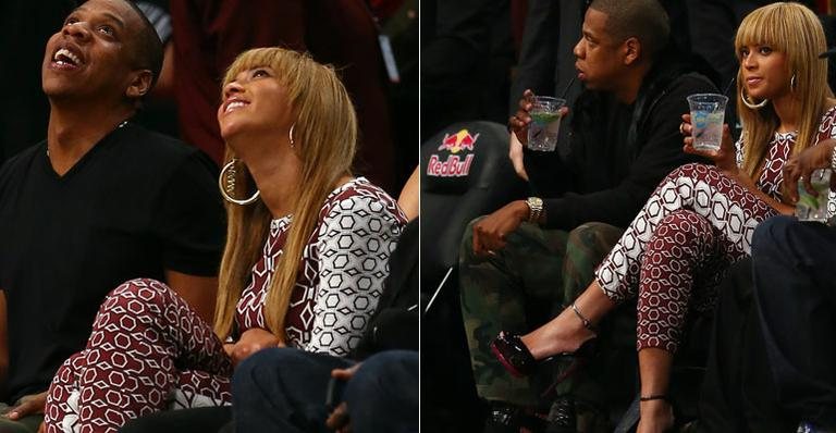 Beyoncé assiste a jogo de basquete com Jay-Z - Getty Images