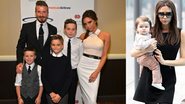 David e Victoria Beckham com os filhos Brooklyn, Romeo, Cruz e Harper - Getty Images; Splash News