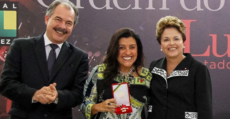 Aloizio Mercadante, Regina Casé e Dilma Rousseff - Roberto Stuckert Filho