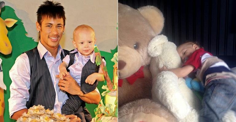 Neymar mostra foto do filho, Davi Lucca - Reprodução / Instagram