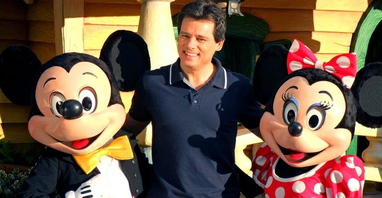 Celso Portiolli: recepção de Mickey e Minnie na Disney - Divulgação