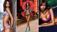 A top Lais Ribeiro torce o pé antes do desfile da Victoria's Secret - Foto-Montagem