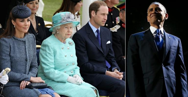 Kate, Elizabeth II, William e Barack Obama - Getty Images