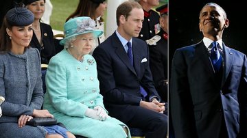 Kate, Elizabeth II, William e Barack Obama - Getty Images