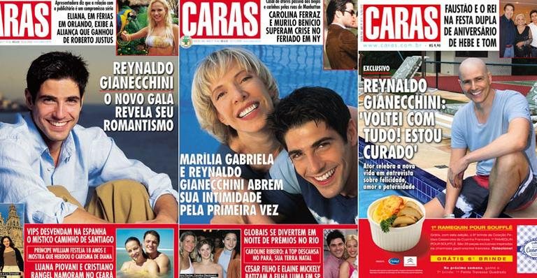 Reynaldo Gianecchini nas capas de 'Caras' - Arquivo CARAS