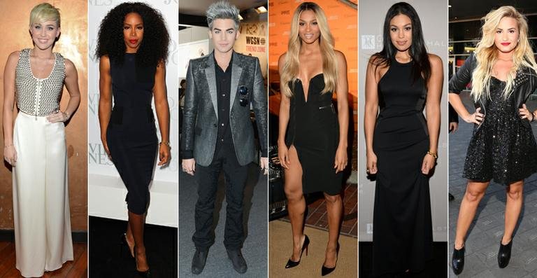 Miley, Kelly, Adam, Ciara, Jordin e Demi - Getty Images