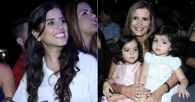 Camilla Camargo e as gêmeas Helena e Isabella prestigiam show dos pais Zezé Di Camargo e Luciano - Graça Paes / Foto Rio News