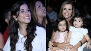 Camilla Camargo e as gêmeas Helena e Isabella prestigiam show dos pais Zezé Di Camargo e Luciano - Graça Paes / Foto Rio News