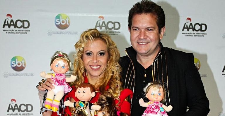 Joelma e Chimbinha no Teleton 2012 - Manuela Scarpa/Foto Rio News